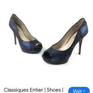 Vintage Classiques Entier Blue Heels - Size 9